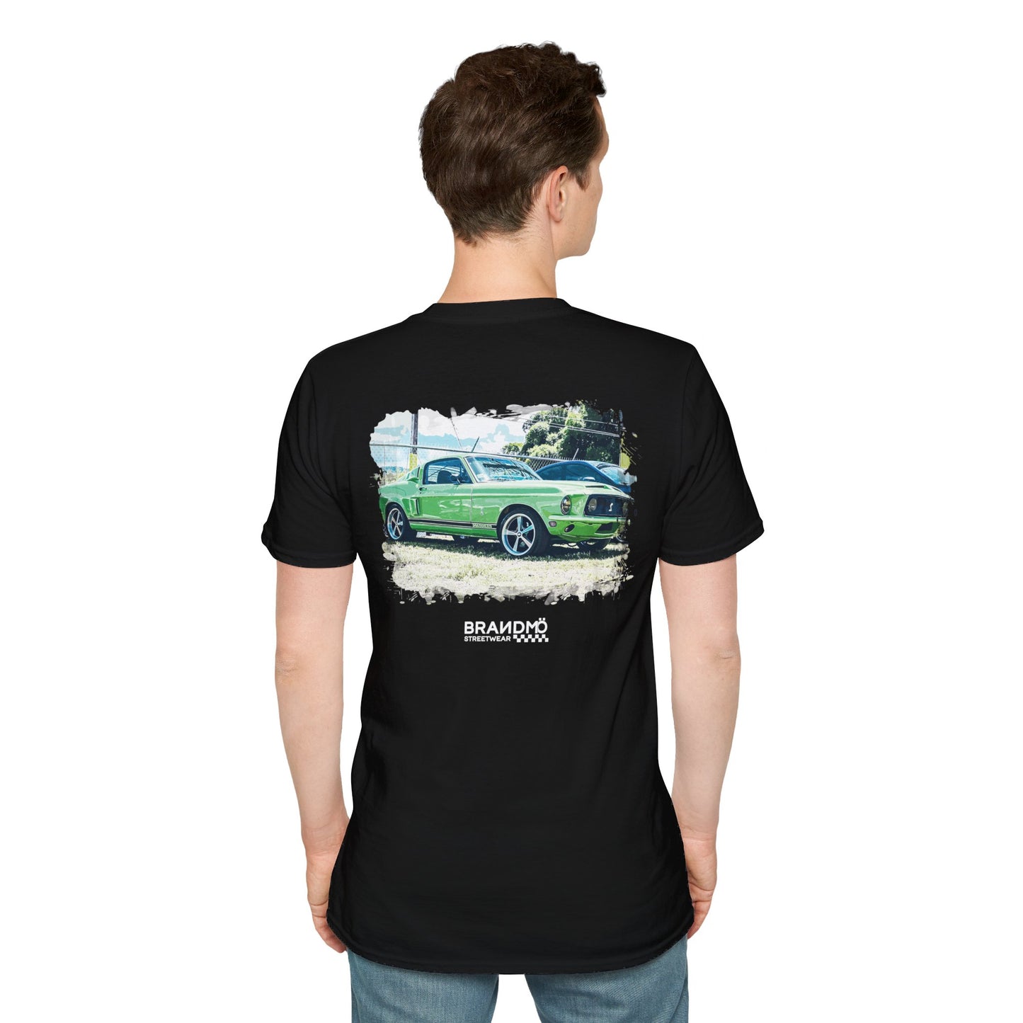 BRANDMÖ - 1968 GT 500 KR® Green Unisex Softstyle T-Shirt