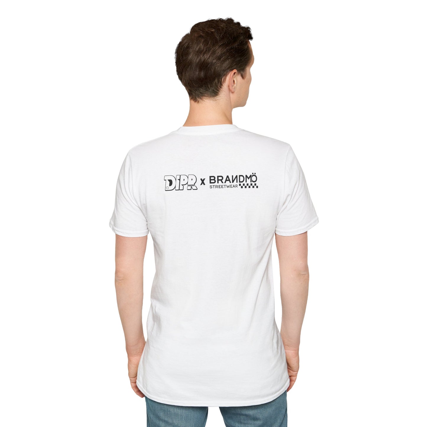 DIPR x BRANDMÖ - Need Money For Race Car Unisex Softstyle T-Shirt