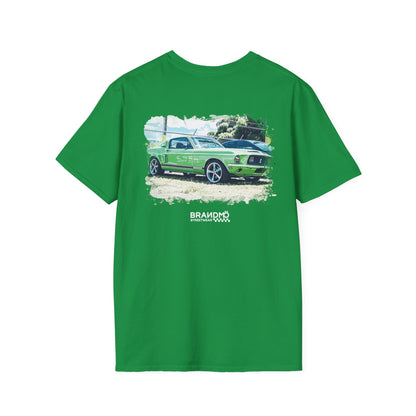 BRANDMÖ - 1968 GT 500 KR® Green Unisex Softstyle T-Shirt