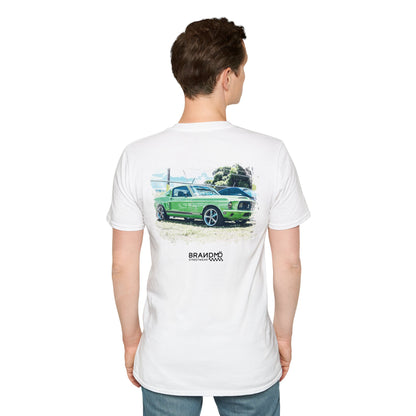 BRANDMÖ - 1968 GT 500 KR® Green Unisex Softstyle T-Shirt