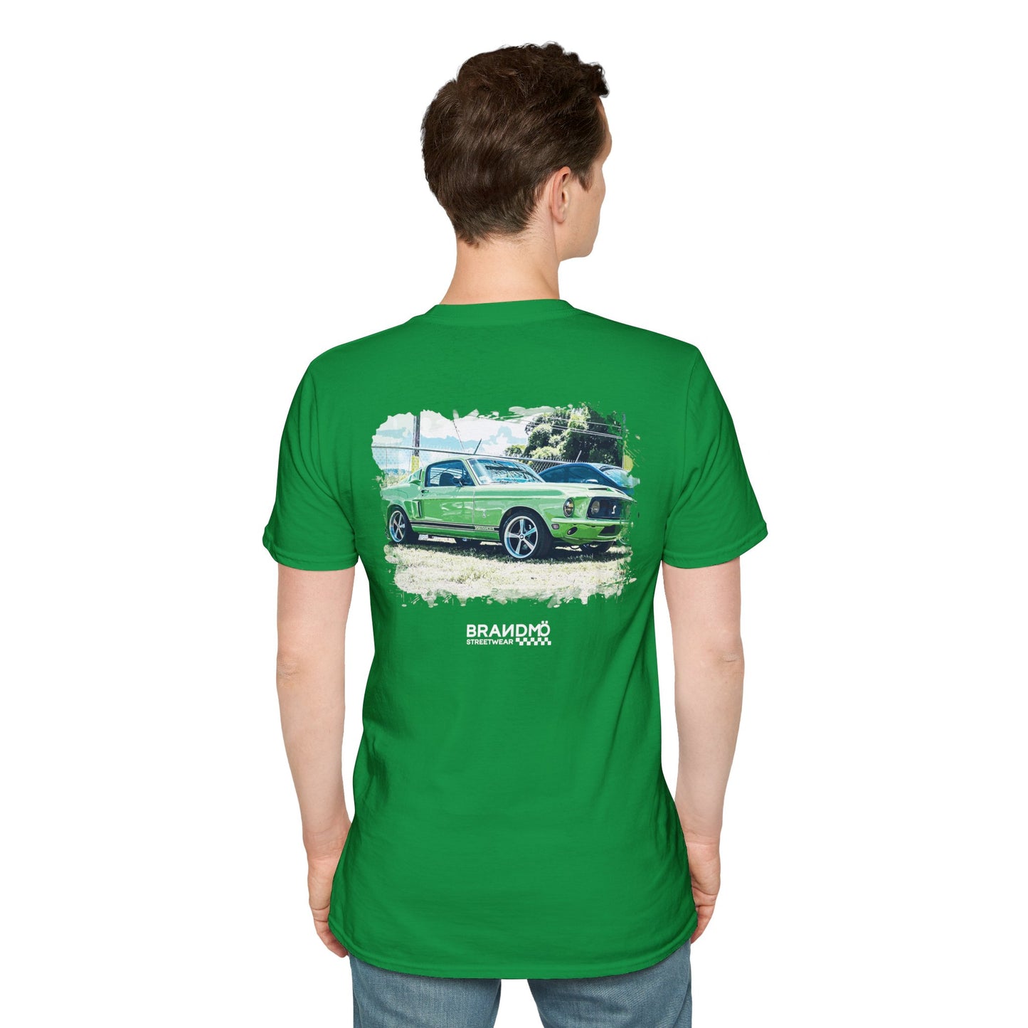 BRANDMÖ - 1968 GT 500 KR® Green Unisex Softstyle T-Shirt